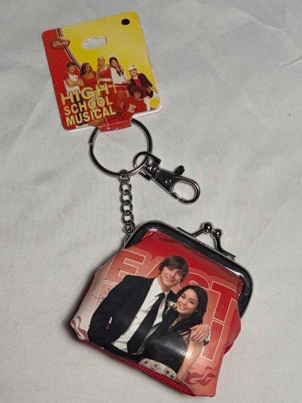 High School Musical Character Coin Purse Keychain - Red